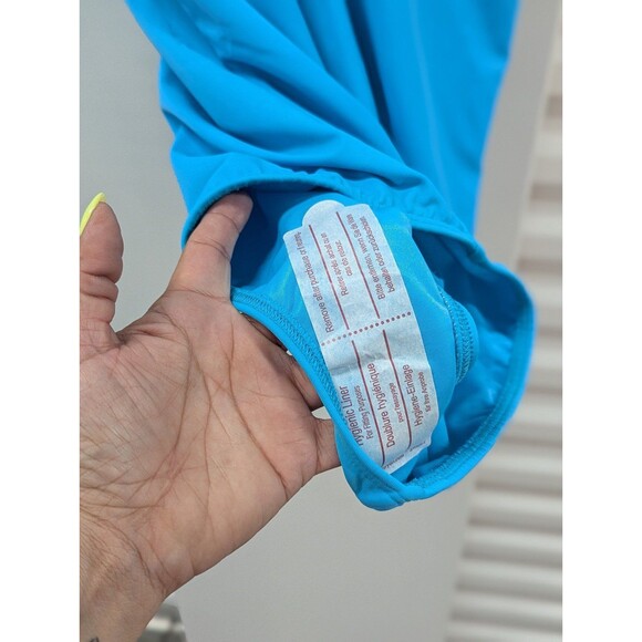 Lands' End Nwt Size 14 Blue One Piece Swimsuit - Picture 6 of 7